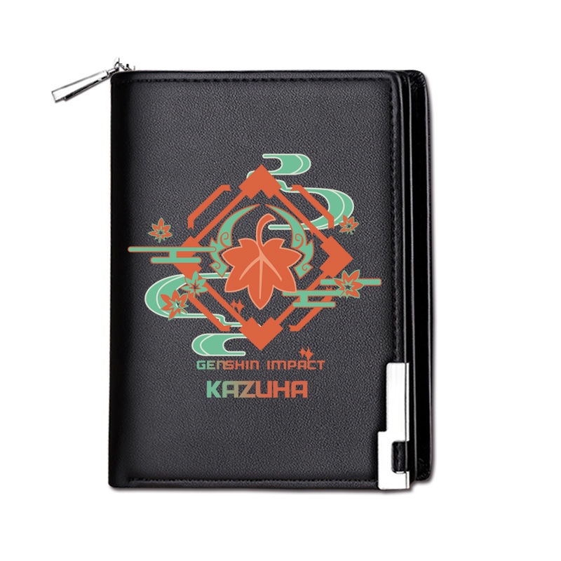 Ví Da PU Dáng Dài Có Khóa Kéo Inazuma Castle Kaedehara Manyo Hai Chiều Cho Nam Và Nữ
