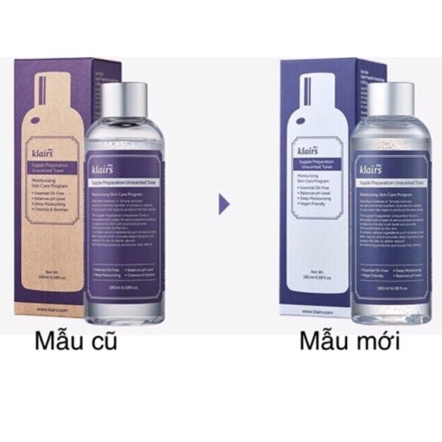 Nước Hoa Hồng Klairs Supple Preparation Unscented Toner Không Mùi | BigBuy360 - bigbuy360.vn