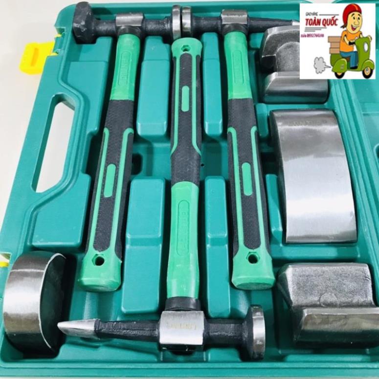 Bộ đe búa gò tôn xe, đe cầm tay đồng sơn