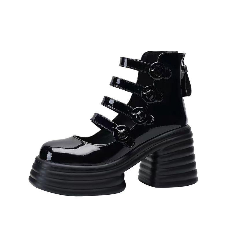 Giày Cao Gót Thoáng Khí Phong Cách Anh Quốc Thời Trang Xuân Hè Mới 2023