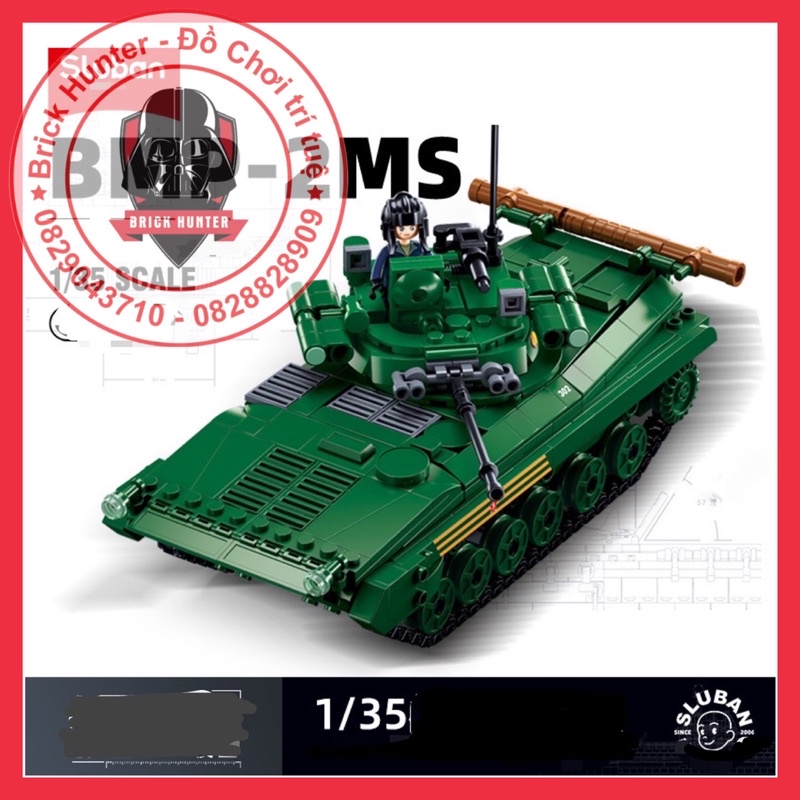 Sluban M38 B1136 Army Armored Vehicle mô hình lắp ráp 3 trong 1 các xe thiết giáp BMP-2MS BMP-1S BMP-2S tỷ lệ 1/35