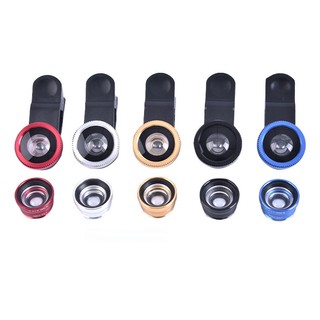 3In1 Mobile Phone Fish Eye+Wide Angle+Macro Camera Lens For Universal Cell Phone