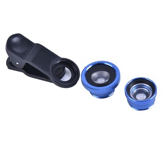3In1 Mobile Phone Fish Eye+Wide Angle+Macro Camera Lens For Universal Cell Phone