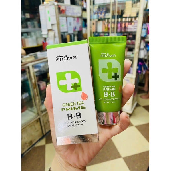 Kem Nền Mira Aroma Prime Green Tea B.B Cream