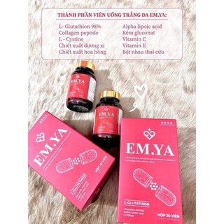 Viên Uống Trắng Da Mờ Nám EM.YA ( hộp 30 viên)