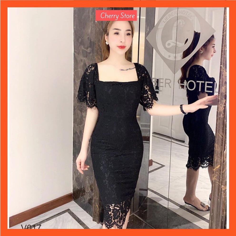Váy ren body liền thân chất liệu cực cao cấp - Cherry Store V017 - Hàng mới về