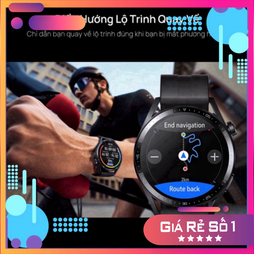 KHUYỄN MÃI Đồng Hồ Thông Minh HUAWEI WATCH GT 3 46mm |Theo Dõi Spo2| Huấn Luyện Viên Chạy Bộ AI ( sale ) Miễn phí giao h