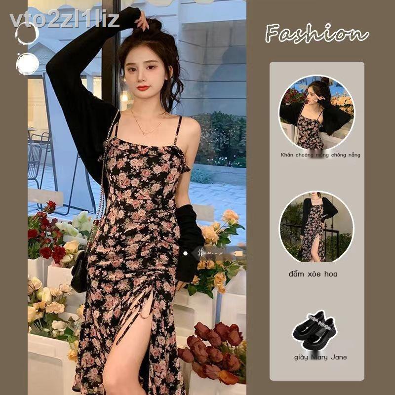 ☸☼Đầm Suông Size Lớn MM Dáng Nữ Mùa Hè 2022 Mới Tinh Khiết Mong Muốn Cay Ngọt Thiết Kế Mỏng Cảm Giác V