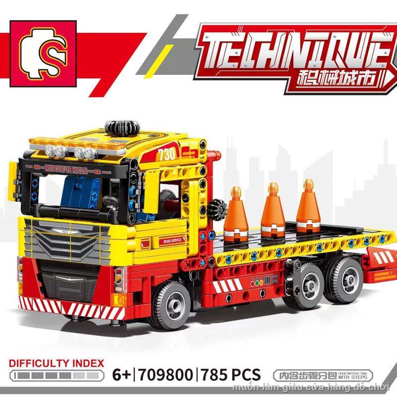 Senbao 709800 Urban Engineering Vehicle Series Xe cứu hộ giao thông Đồ chơi lắp ráp Tương thích với Lego Building Blocks