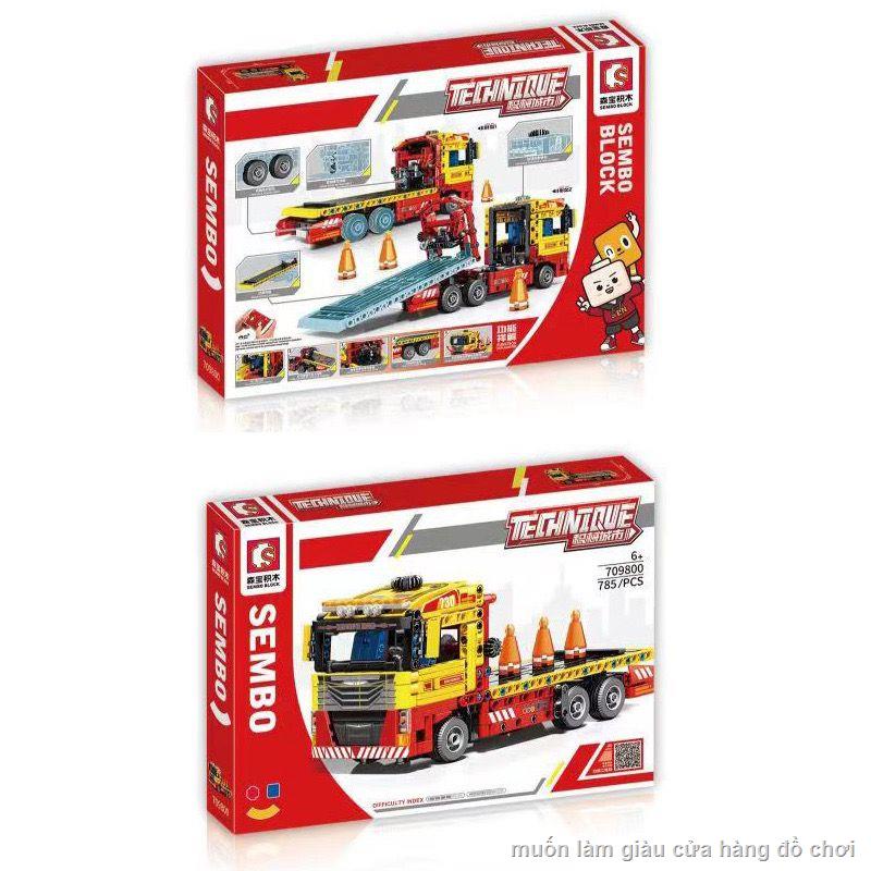 Senbao 709800 Urban Engineering Vehicle Series Xe cứu hộ giao thông Đồ chơi lắp ráp Tương thích với Lego Building Blocks