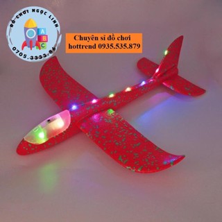 Đồ chơi máy bay xốp phi bằng tay có đèn cho bé
