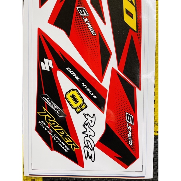 Tem raider đỏ đen tem chế