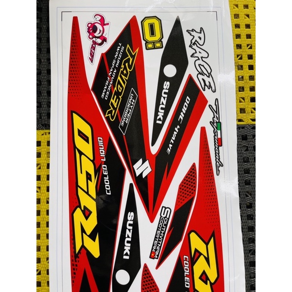 Tem raider đỏ đen tem chế