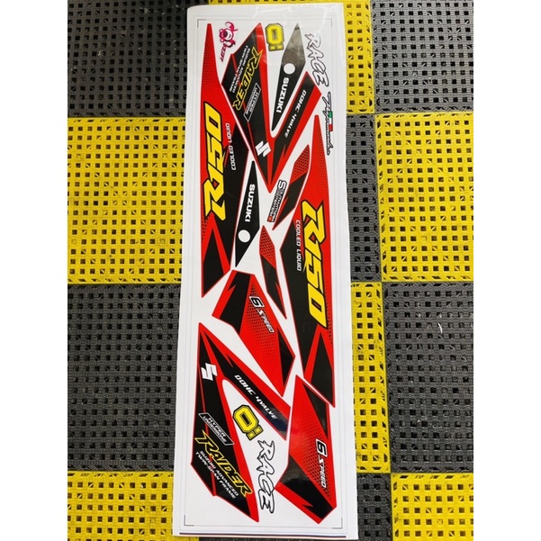 Tem raider đỏ đen tem chế