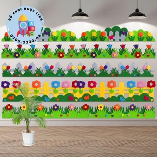 Cỏ trang trí chân tường - hàng rào chân tường xốp 50cm/1 cái