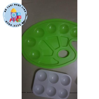 Khay pha màu vẽ hoa mận 10 ô