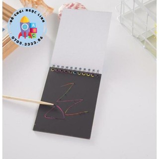 Sổ vẽ ma thuật - scratch note - sổ cạo - tranh cạo