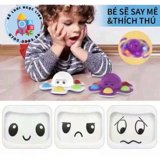 Đồ chơi fidget spinner pop it, con quay bạch tuột cảm xúc, giúp giảm căng thẳng cho bé