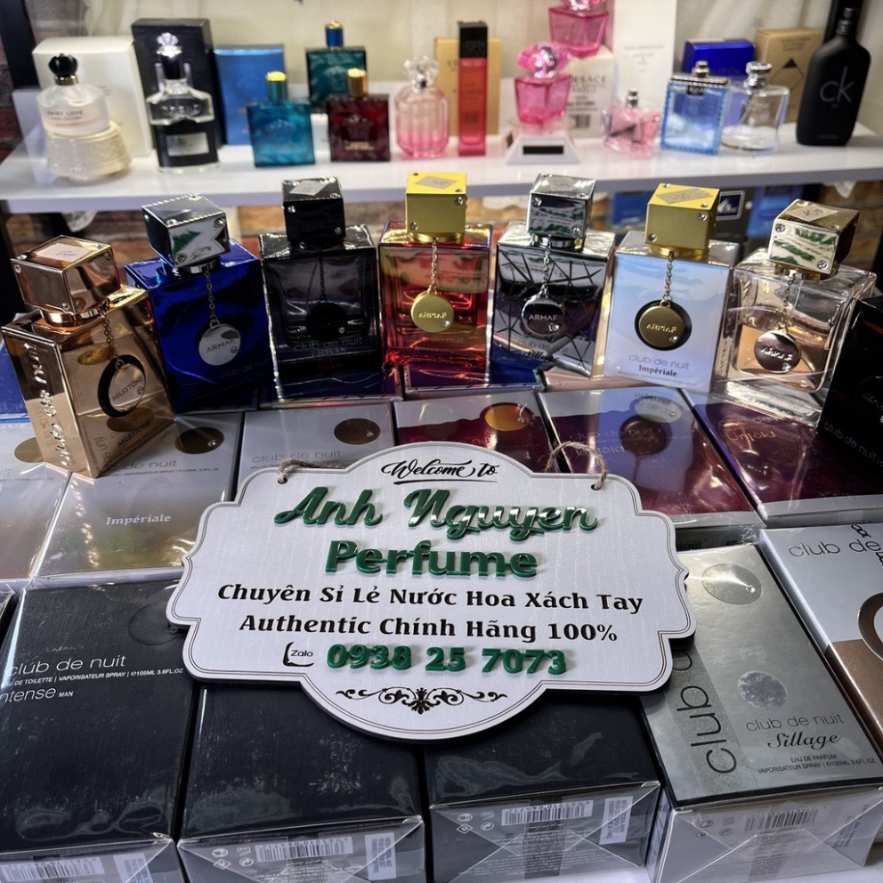 Chai Gốc chiết nước hoa Arma club de nuit cho Nam và Nữ