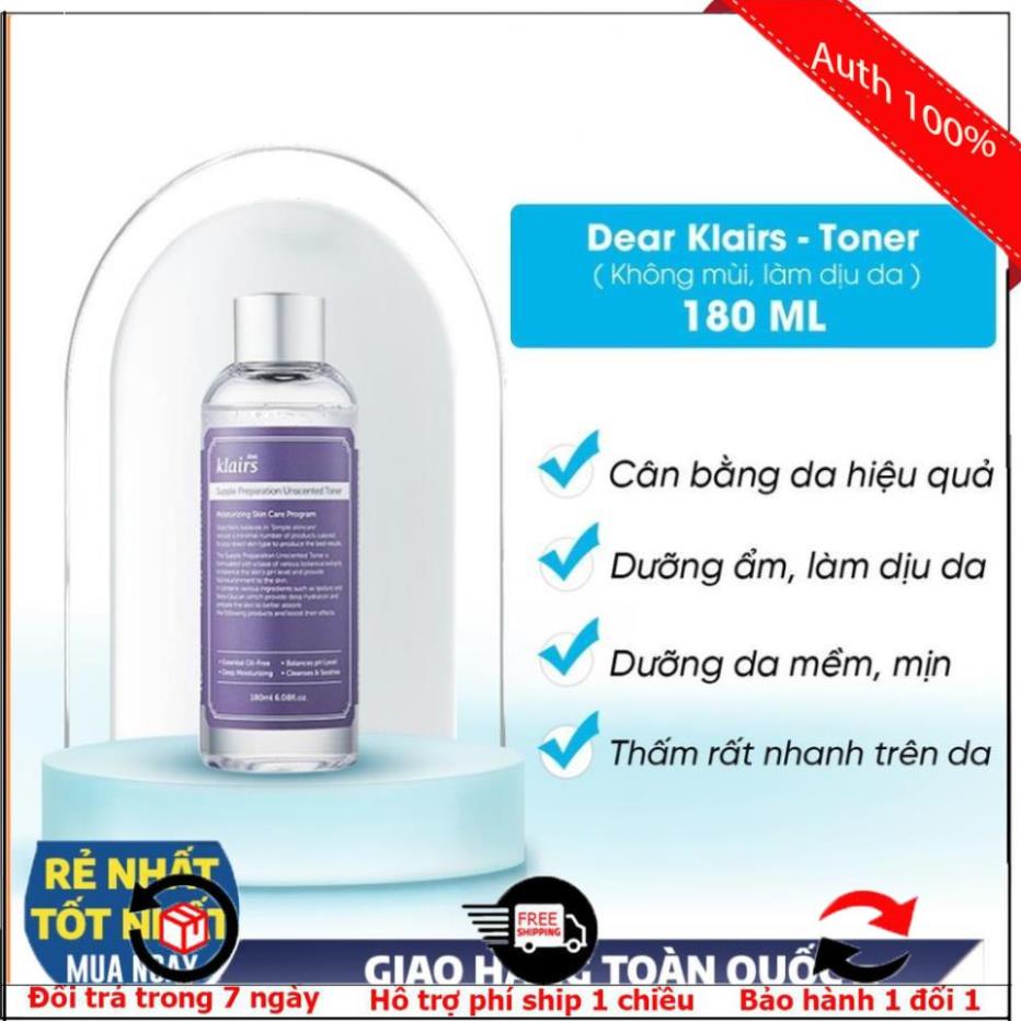 Toner Klairs - nước hoa hồng phục hồi làm dịu da Midnight Blue giảm sưng giảm mụn da trắng sáng 180ml | BigBuy360 - bigbuy360.vn