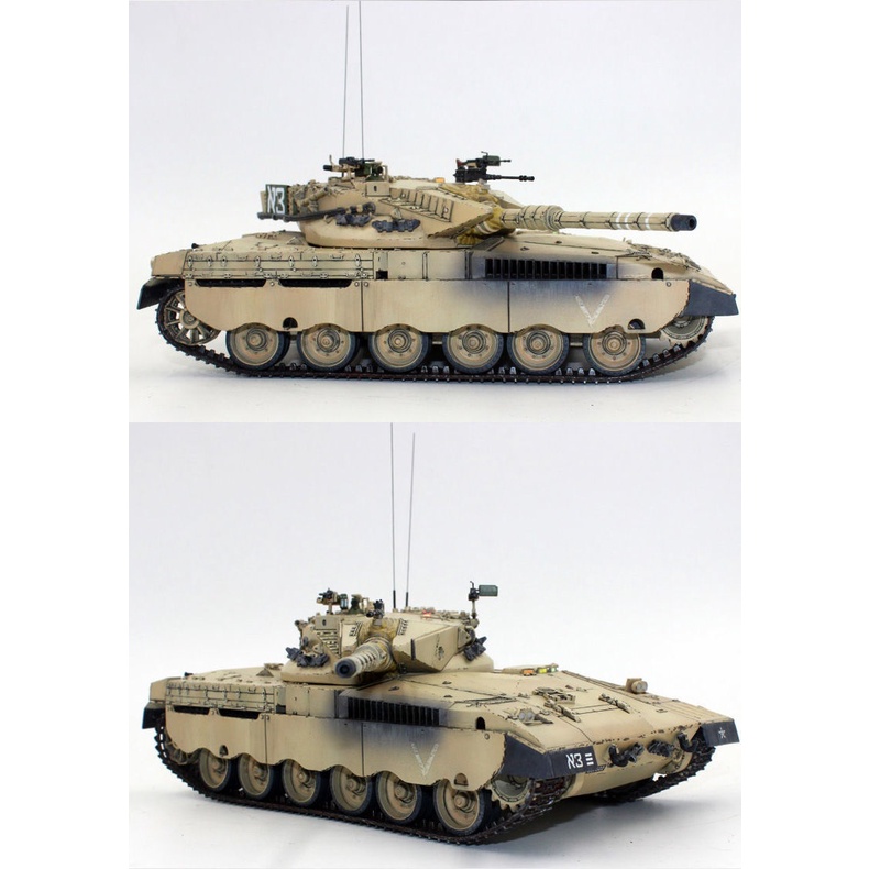 Mô Hình Xe Tăng Quân Đội Israel Merkava Type 2 Tỉ Lệ 1: 35 Có Động Cơ 80103