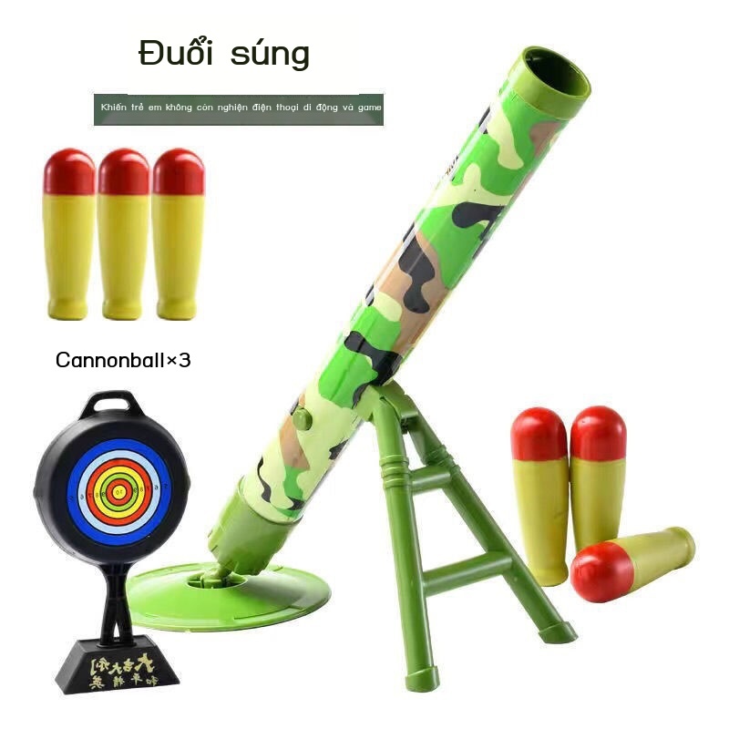 Đồ chơi trẻ em phóng súng cối huấn luyện thiết bị bazooka