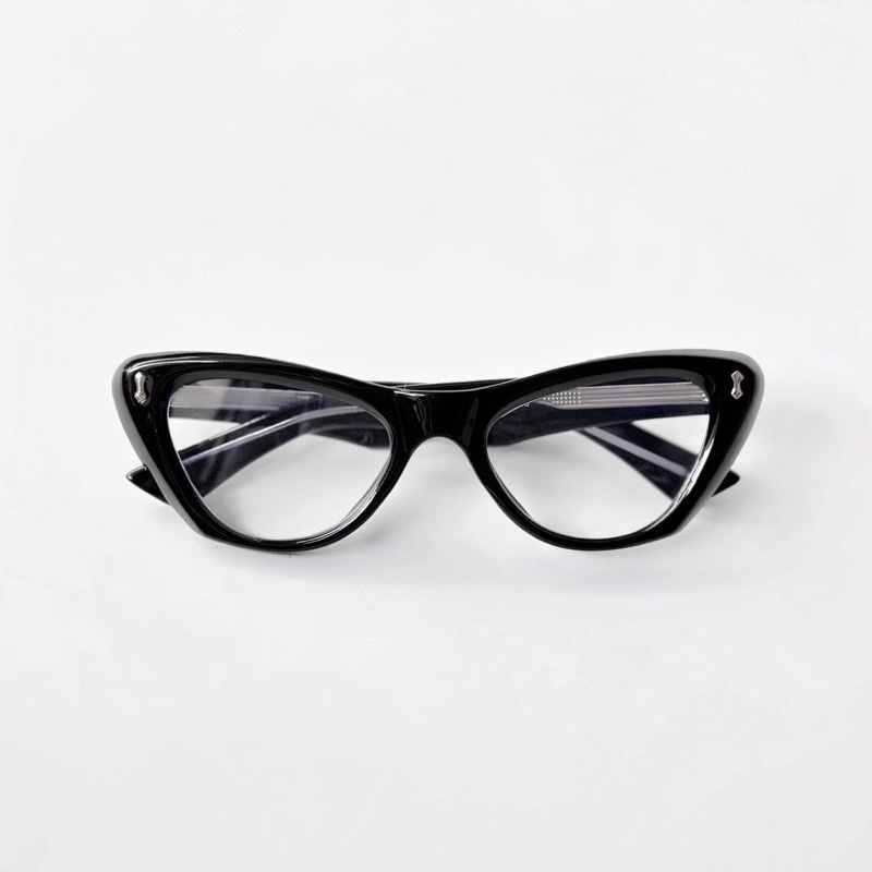 Kính giả cận, Gọng kính cận mắt mèo siêu cấp acetate lõi thép viền dày Jolie eyewear