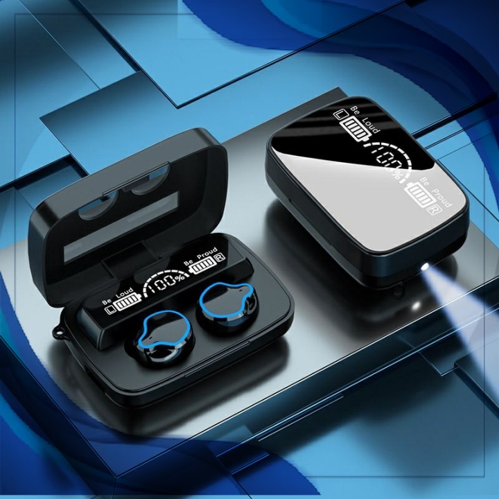 LINH KIỆN LAPTOP 🔘 Tai Nghe Bluetooth Không Dây M9 TWS, Tai nghe Gaming Chống Nước Chống Ồn, Pin Trâu Cảm Ứng Âm thanh
