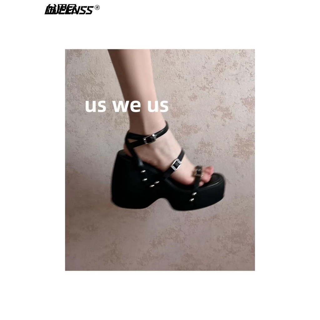 Giày Sandal Đế Xuồng Hở Ngón Quai Chéo Thời Trang Mùa Hè Dành Cho Nữ