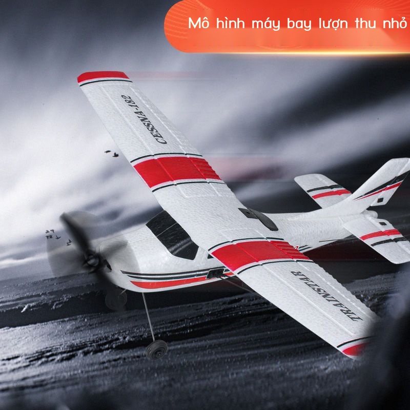 Cessna 182 điều khiển từ xa mô hình máy bay Airbus điện đồ chơi trẻ em
