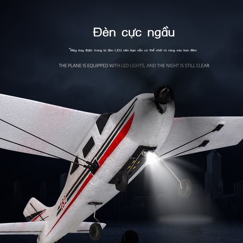 Cessna 182 điều khiển từ xa mô hình máy bay Airbus điện đồ chơi trẻ em