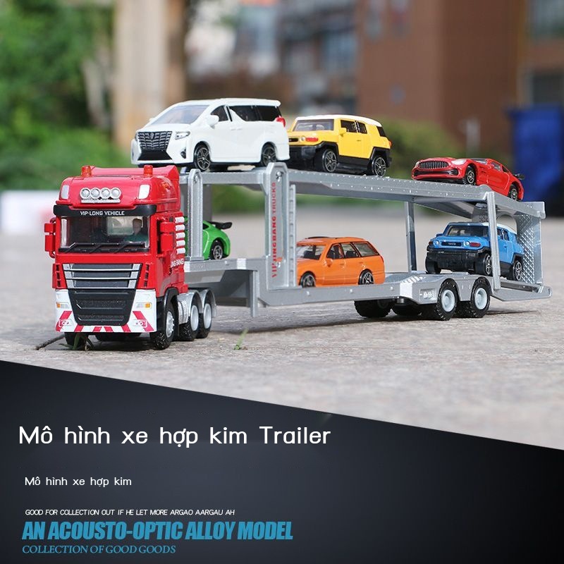 Xe hợp kim bồn chở dầu mô hình container