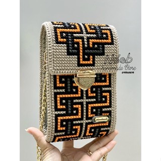 Thành phẩm và set phụ kiện túi điện thoại thêu canvas