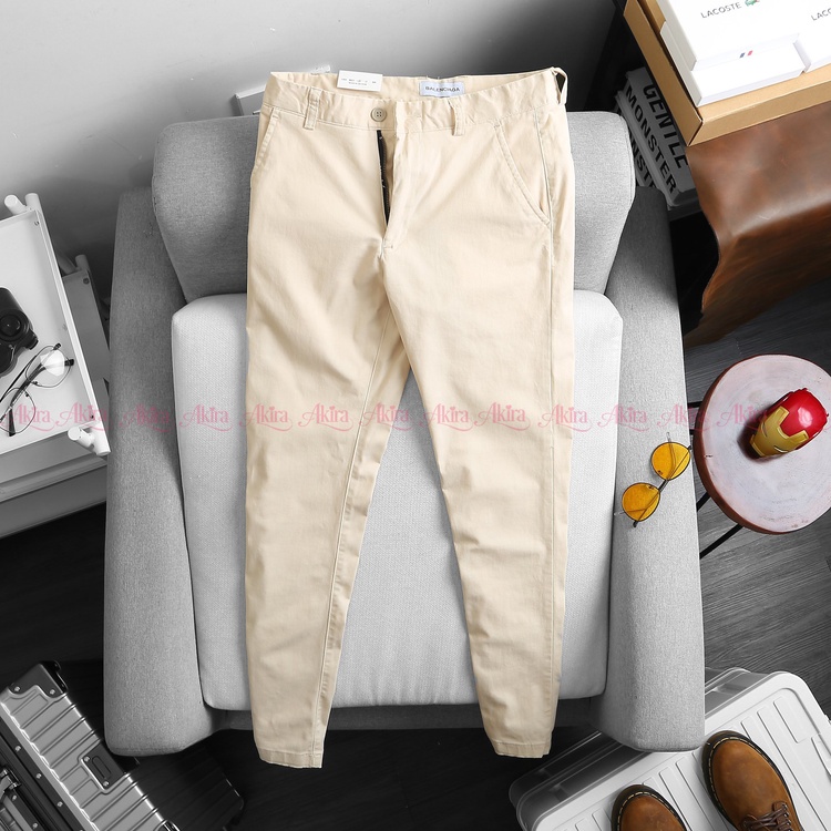 Quần kaki nam ống ôm, co giãn, thoải mái