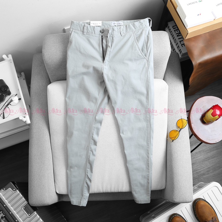 Quần kaki nam ống ôm, co giãn, thoải mái