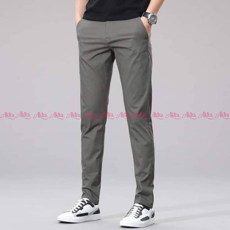 Quần kaki nam ống ôm, co giãn, thoải mái