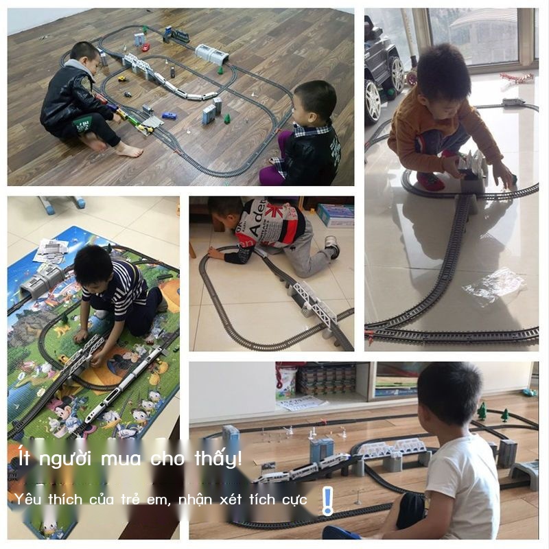 Đồ chơi xe lửa đường ray trẻ em mô hình sắt