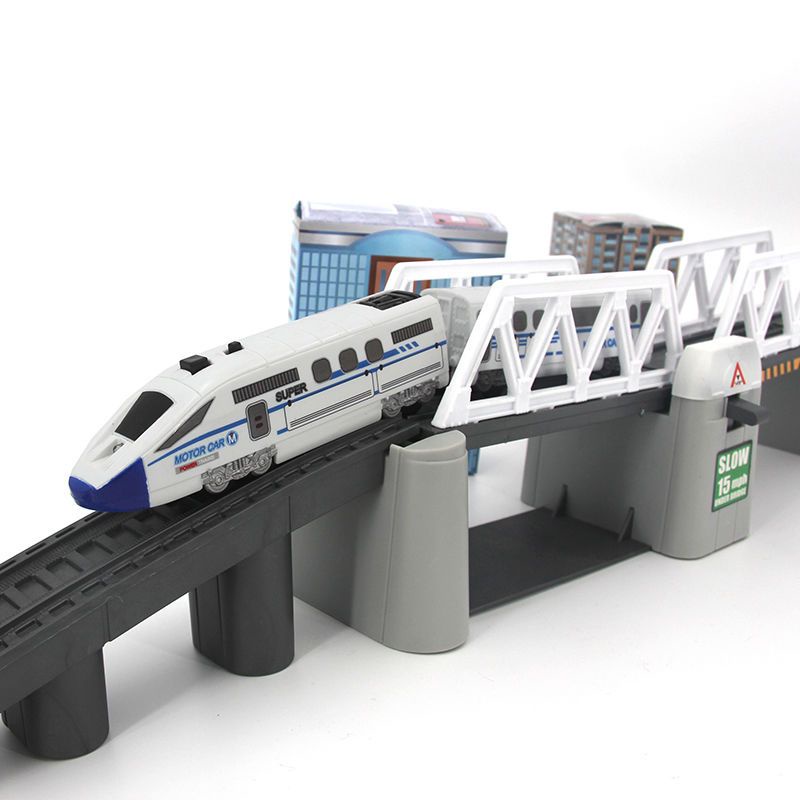 Đồ chơi xe lửa đường ray trẻ em mô hình sắt