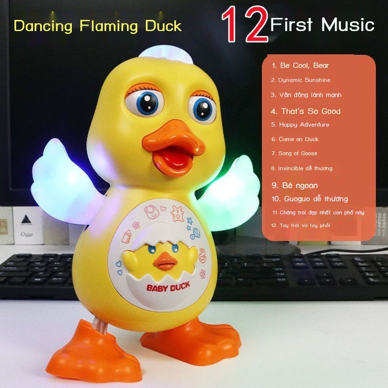 Vịt vàng điện hát múa đồ chơi trẻ em 01-3 tuổi