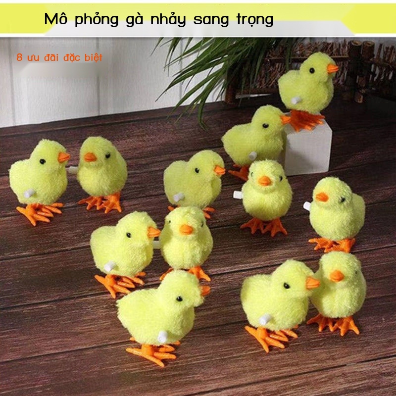 Đồ chơi trẻ em cô gái động vật gà nhồi bông dễ thương có thể chạy