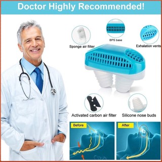 Dụng cụ chống ngáy ngủ tiện dụng 2 trong 1,Thiết bị chống ngáy ngủ và lọc không khí cao cấp an toàn