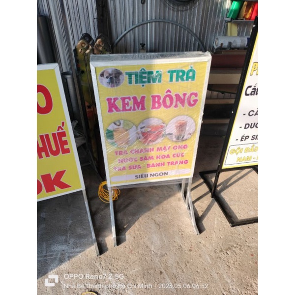 Bảng hộp đèn 60x80cm có chân đứng