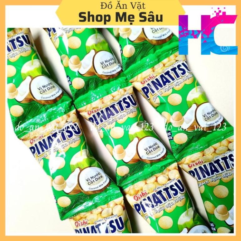 Snack nhân đậu phộng da cá vị nước cốt dừa Pinattsu Oishi - hang_chuan