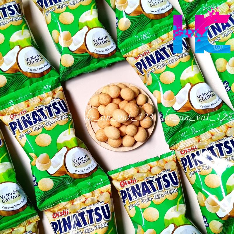 Snack nhân đậu phộng da cá vị nước cốt dừa Pinattsu Oishi - hang_chuan