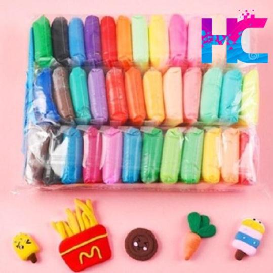 Đất sét tự khô Nhật 12/36 màu  an toàn nặn hình cao cấp - hang_chuan