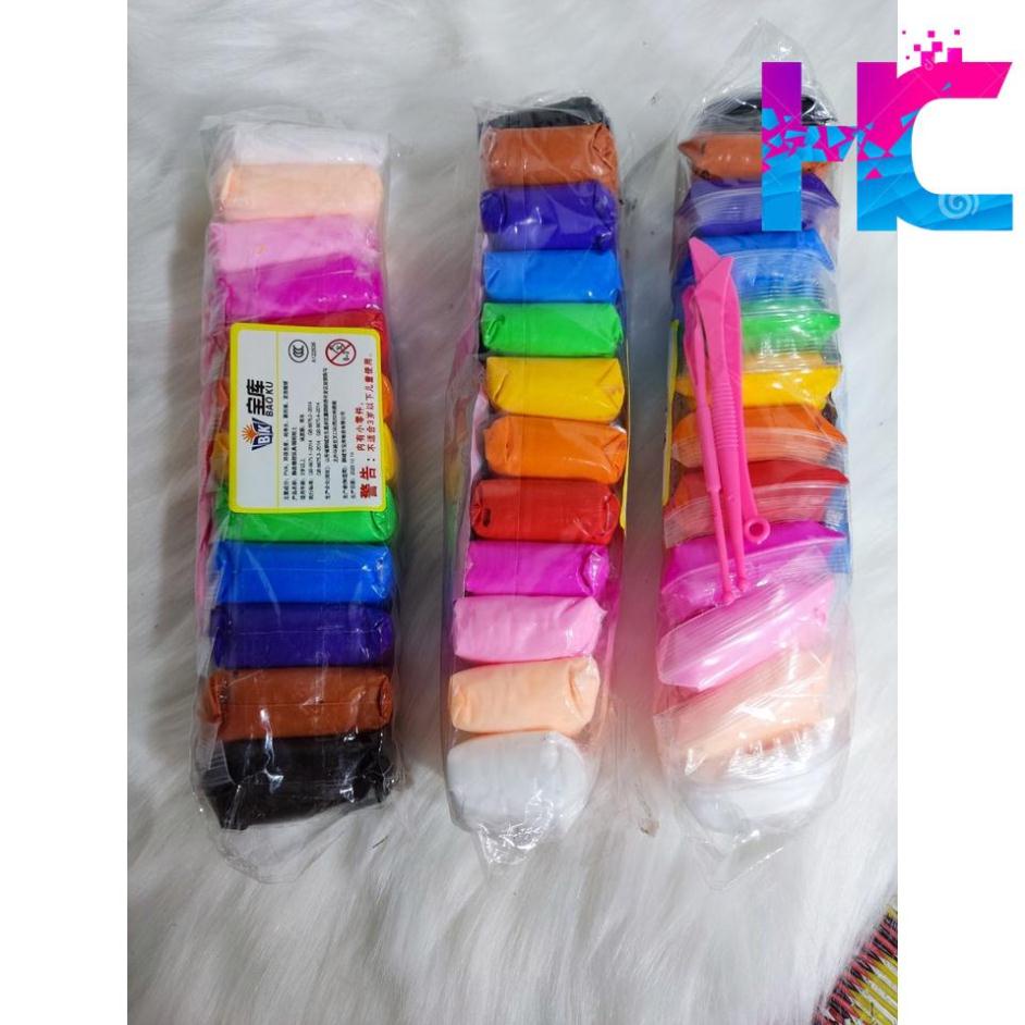 Đất sét tự khô Nhật 12/36 màu  an toàn nặn hình cao cấp - hang_chuan