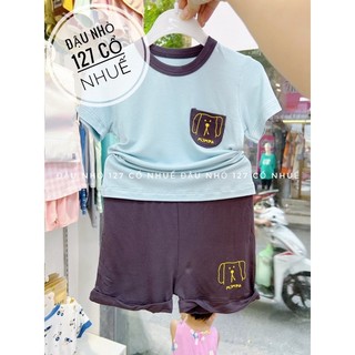MOMPA Bộ cộc cotton mềm cho bé (áo lẻ,quần lẻ)