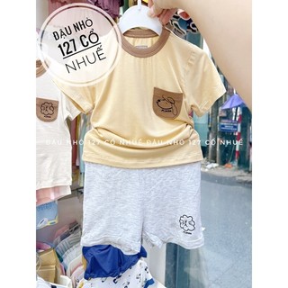 MOMPA Bộ cộc cotton mềm cho bé (áo lẻ,quần lẻ)