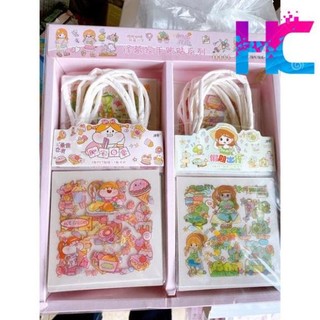Tập dán sticker nhựa víp hình túi xách - hang_chuan