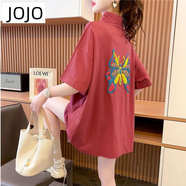 Áo Thun POLO Tay Ngắn Dáng Rộng In Họa Tiết Thời Trang Mùa Hè Phong Cách Hàn Quốc Cho Nữ
